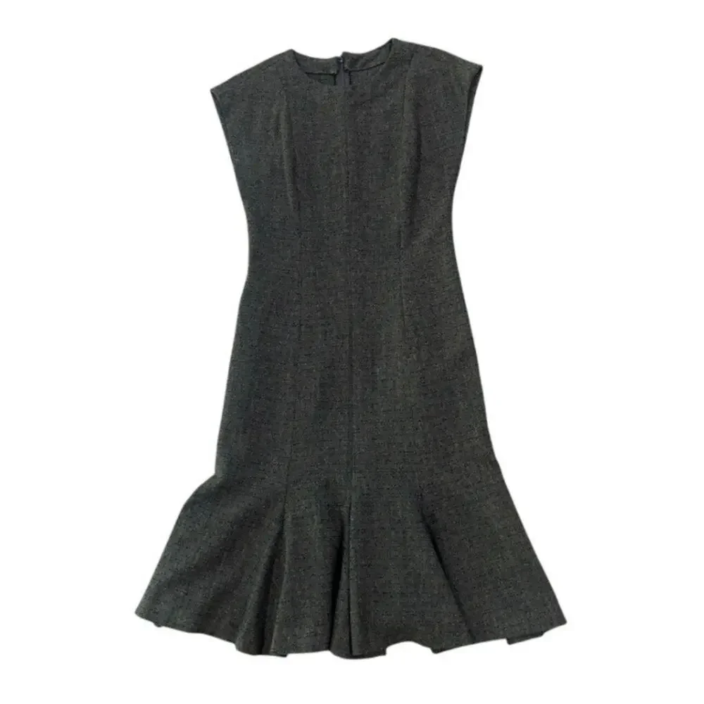 Vintage 60s Mod Bouclé Wiggle Cocktail Dress XS Handmade Old Money 1